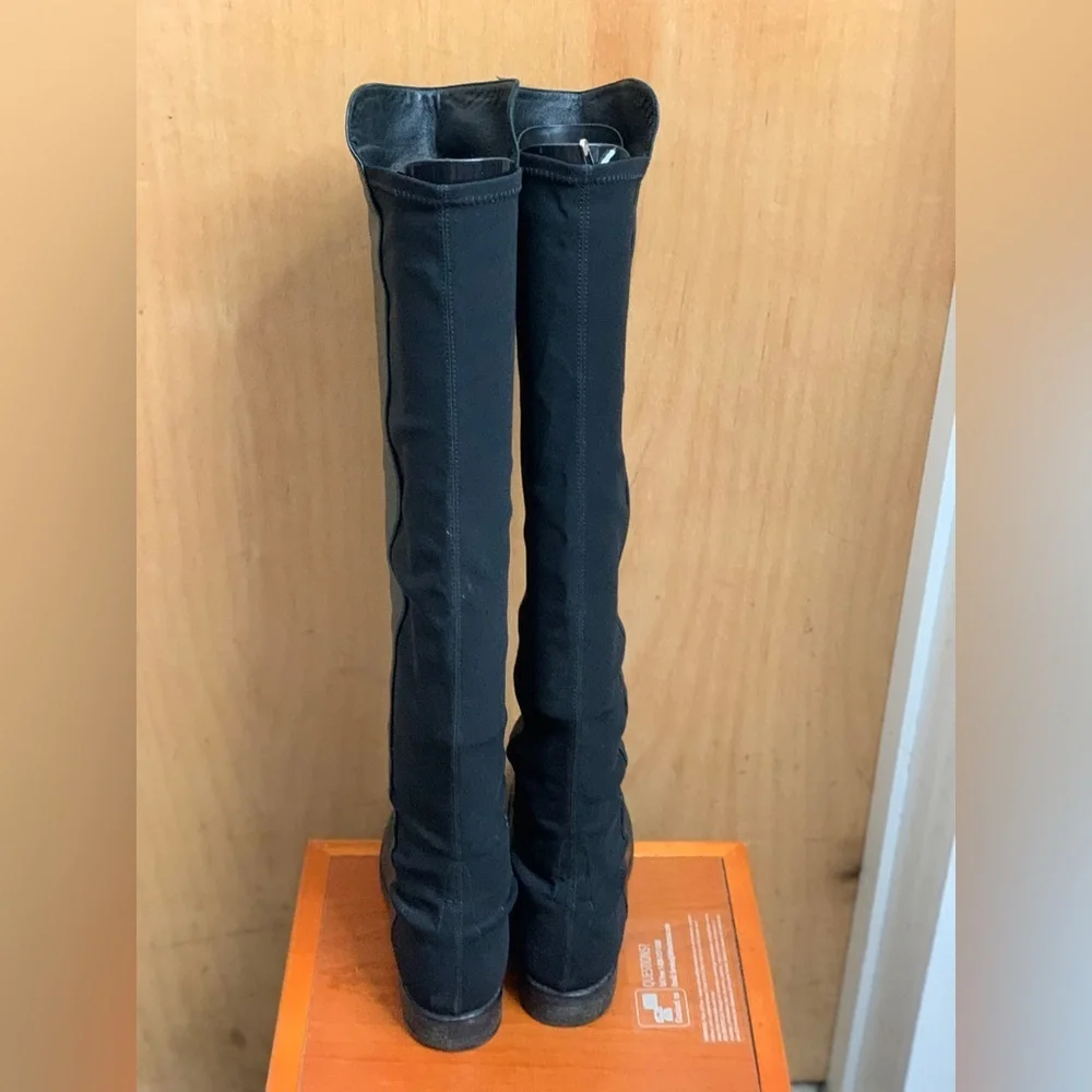 Stuart Weitzman Black Bold Over the Knee Boots.   Size-8.5    Classic Minimalist